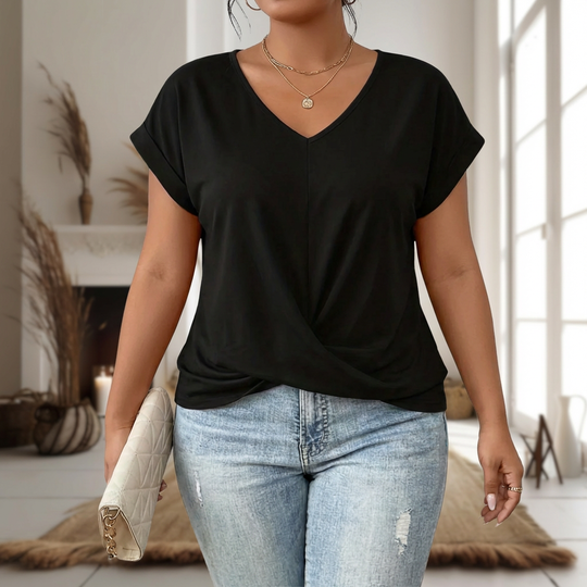 Briar | Casual Sweetheart Neck T-Shirt alternate view