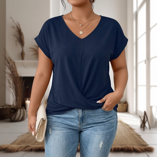 Briar | Casual Sweetheart Neck T-Shirt alternate view