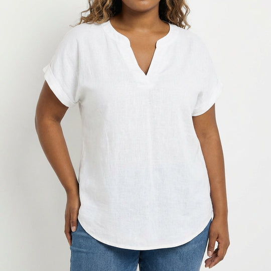 Vienne | Relaxed V-Neck Blouse alternate view