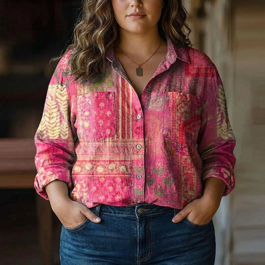 Posy | Bohemian Pattern Vintage Blouse alternate view
