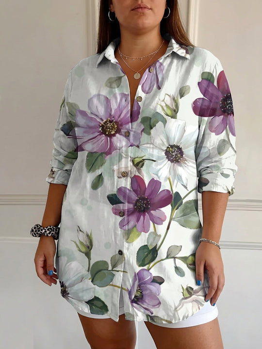 Opaline | Chic Blouse with Whimsical Prints alternate view