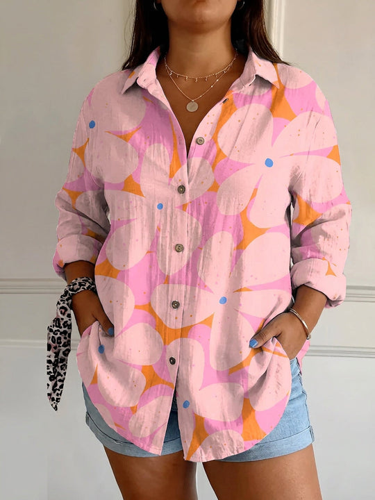 Opaline | Chic Blouse with Whimsical Prints alternate view