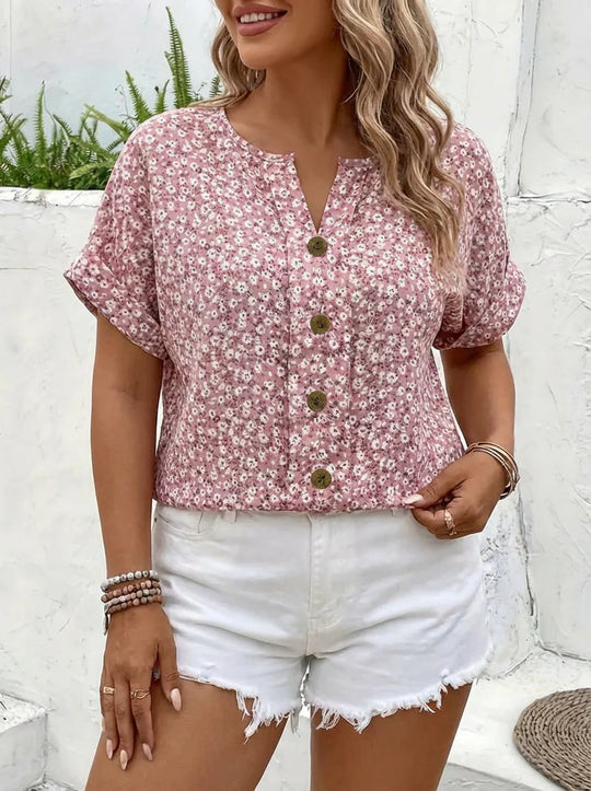 Astrid | Chic Floral Print Blouse alternate view