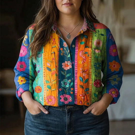 Posy | Bohemian Pattern Vintage Blouse alternate view