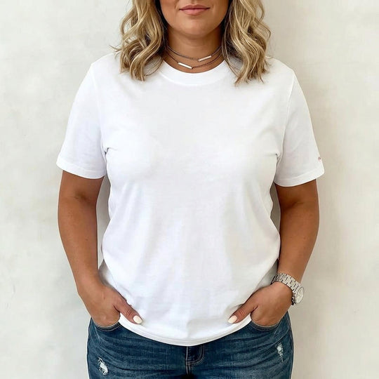 Nadia | Casual Solid Color T-Shirt alternate view