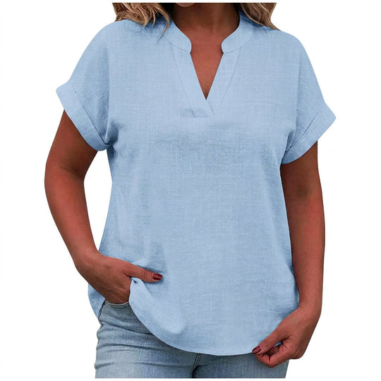 Vienne | Relaxed V-Neck Blouse alternate view