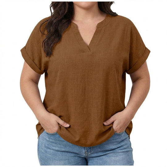 Vienne | Relaxed V-Neck Blouse alternate view
