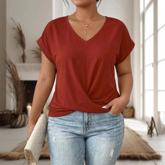 Briar | Casual Sweetheart Neck T-Shirt alternate view