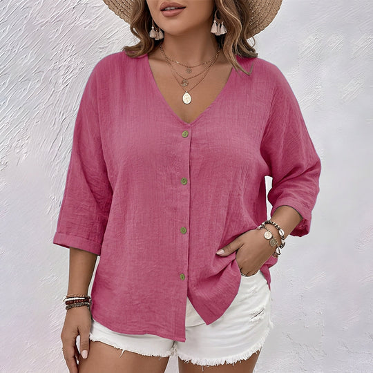Lottie | Relaxed Button-Up Blouse alternate view
